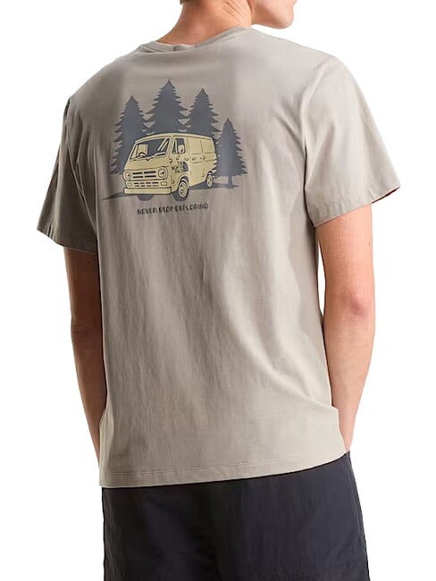 VAN LIFE Kurzarm-T-Shirt, 100 % Baumwolle Steinplatte - Herren-T-Shirts