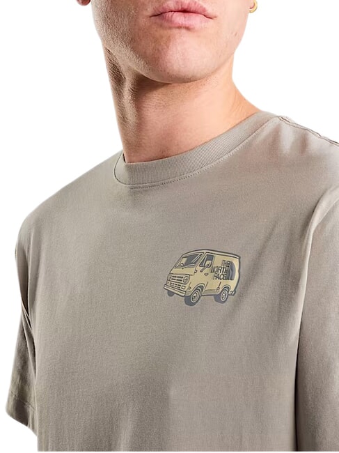 VAN LIFE Kurzarm-T-Shirt, 100 % Baumwolle Steinplatte - Herren-T-Shirts
