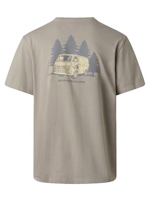VAN LIFE Kurzarm-T-Shirt, 100 % Baumwolle Steinplatte - Herren-T-Shirts
