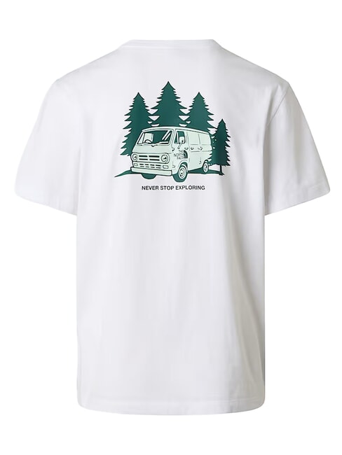 VAN LIFE Kurzarm-T-Shirt, 100 % Baumwolle tnf wei&szlig; - Herren-T-Shirts