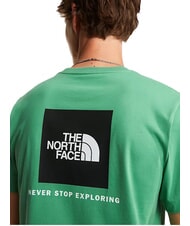 THE NORTH FACE EVOLUTION BOX Kurzarm-T-Shirt, 100 % Baumwolle ged&auml;mpfte Algen - Herren-T-Shirts - 5