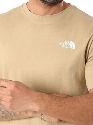 EVOLUTION BOX Kurzarm-T-Shirt, 100 % Baumwolle Khaki-Stein - Herren-T-Shirts