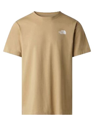 EVOLUTION BOX Kurzarm-T-Shirt, 100 % Baumwolle Khaki-Stein - Herren-T-Shirts