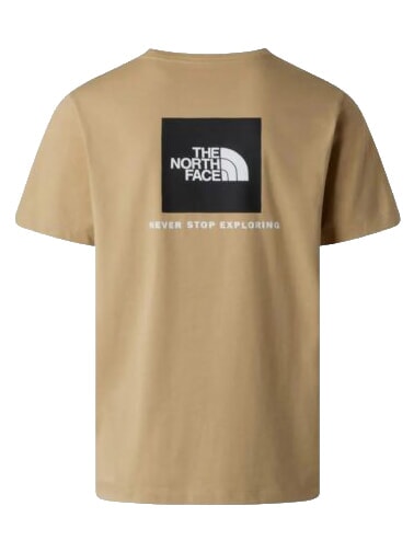 EVOLUTION BOX Kurzarm-T-Shirt, 100 % Baumwolle Khaki-Stein - Herren-T-Shirts