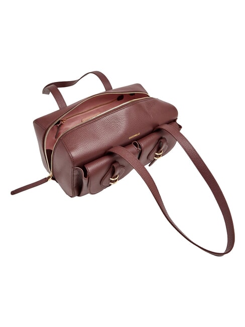 MAVERY POCKET Schultertasche aus Leder Beere - Damentaschen