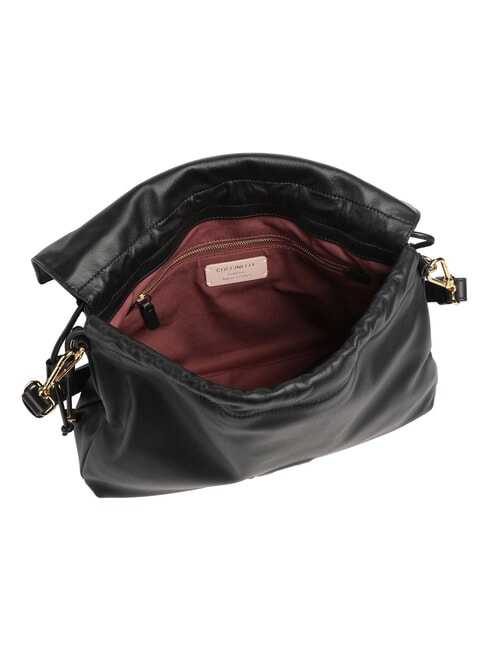 LIDIA Schultertasche, Leder Schwarz - Damentaschen