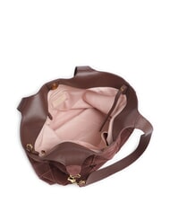 COCCINELLE C-EASY CHECK E Weiche Schultertasche Beere - Damentaschen - 5