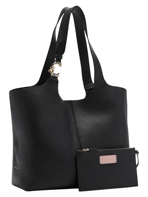 C-EASY Schultertasche mit Clutch Schwarz - Damentaschen