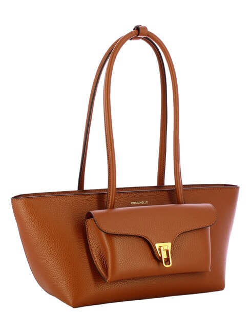 DOUBLE BEAT Shopperin mit Clutch Cognac - Damentaschen