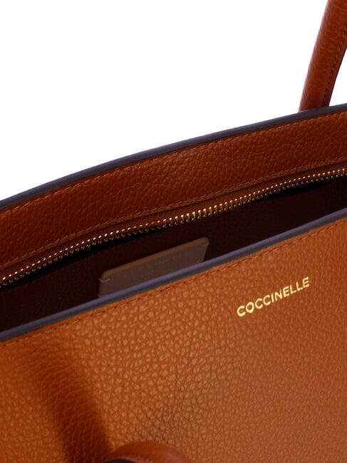DOUBLE BEAT Shopperin mit Clutch Cognac - Damentaschen