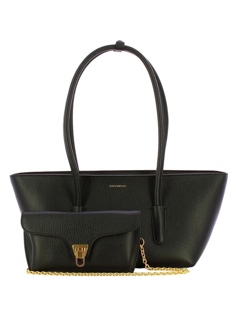 DOUBLE BEAT Shopperin mit Clutch Schwarz - Damentaschen