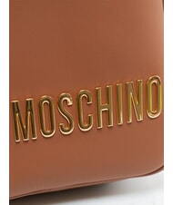 LOVE MOSCHINO BOLD LOVE Kleiner Rucksack mit gepr&auml;gtem Logo Kastanie - Damentaschen - 3