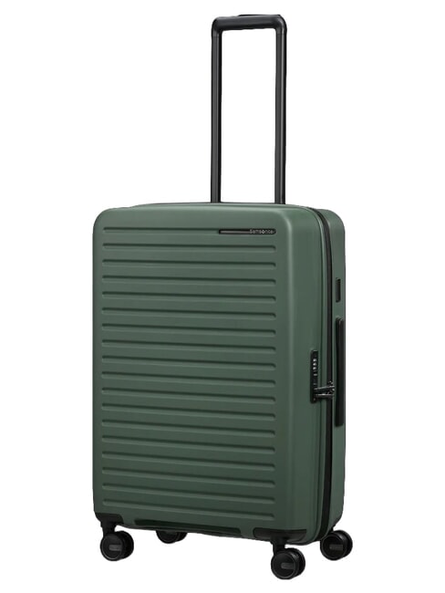 RESTACKD Mittlerer Trolley, erweiterbar Salbei - Harte Trolleys