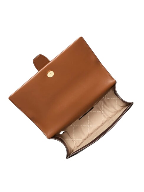 GREENWICH Mini-Schultertasche / Umh&auml;ngetasche braun mehrfarbig - Damentaschen