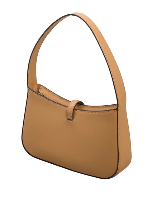 LYRA Mini-Schultertasche aus Leder braun - Damentaschen