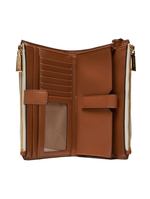 JET SET Clutch-Geldb&ouml;rse mit Handgelenktasche Vanille-Eichel - Damentaschen