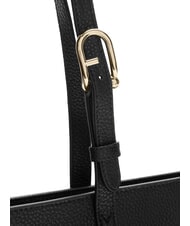 FURLA AVA Gro&szlig;e Einkaufstasche aus Leder schlammig grau + Palisander-Interieur. - Damentaschen - 3