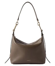 FURLA TONIE Kleine Ledertasche mit Schulterriemen schlammiges Grau - Damentaschen - 2