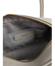 FURLA POPPY Mini-Handtasche mit Schulterriemen Steingrau - Damentaschen - 5