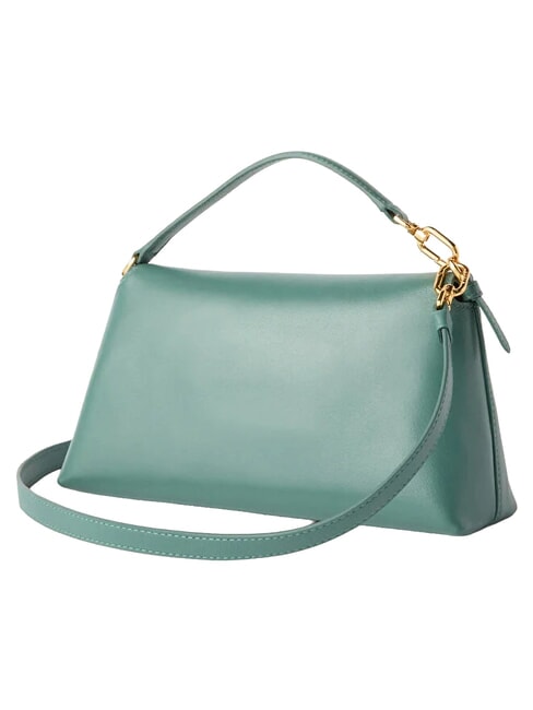 SFERA SOFT Lederhandtasche mit Schulterriemen gr&uuml;ner Efeu - Damentaschen