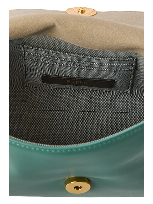 SFERA SOFT Lederhandtasche mit Schulterriemen gr&uuml;ner Efeu - Damentaschen