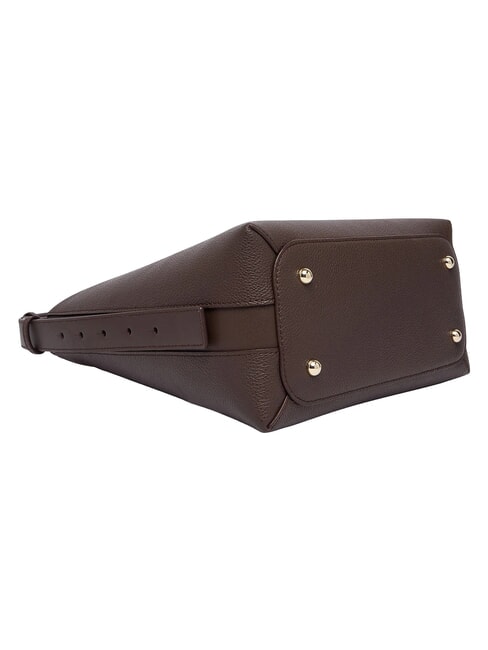 GOCCIA Schultertasche, Leder Schokolade - Damentaschen