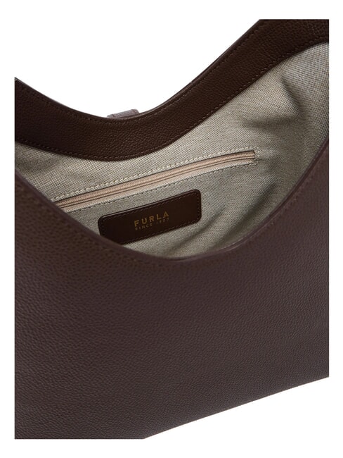 GOCCIA Schultertasche, Leder Schokolade - Damentaschen