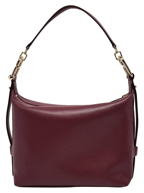 TONIE Schultertasche aus Leder mit Schulterriemen roter Apfel - Damentaschen