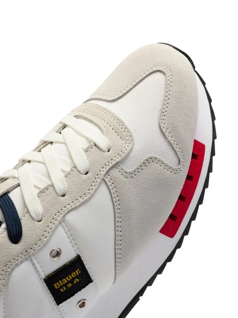 QUEENS Turnschuhe wei&szlig;/rot/marineblau - Herrenschuhe