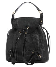 THE BRIDGE MARTINA Rucksack aus geh&auml;mmertem Leder Schwarzes Gold - Damentaschen - 3