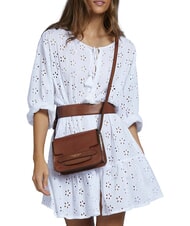 THE BRIDGE LUCREZIA Mini-Schultertasche Mokka mit Gold - Damentaschen - 2