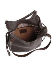 THE BRIDGE MARTINA Schultertasche, Leder Mokka mit Gold - Damentaschen - 5