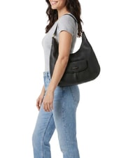THE BRIDGE MARTINA Schultertasche, Leder Schwarzes Gold - Damentaschen - 2