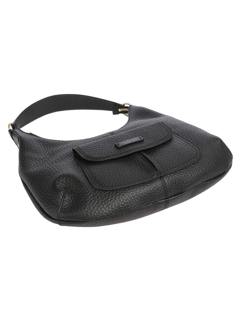 MARTINA Schultertasche, Leder Schwarzes Gold - Damentaschen