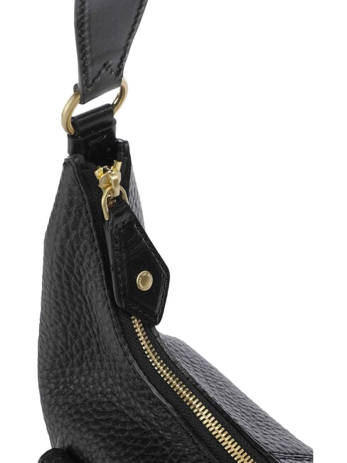 MARTINA Schultertasche, Leder Schwarzes Gold - Damentaschen