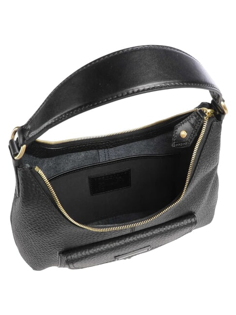 MARTINA Schultertasche, Leder Schwarzes Gold - Damentaschen