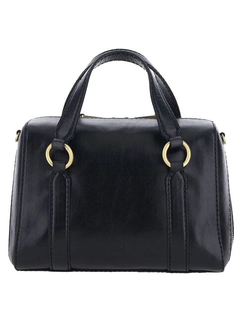 LAURA Ledertasche mit Schulterriemen Schwarzes Gold - Damentaschen