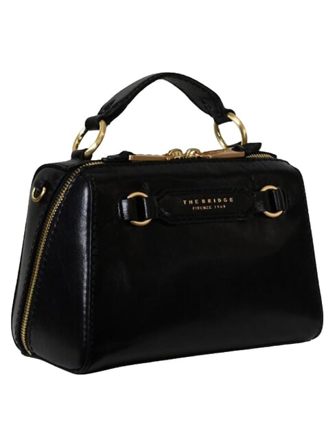 LAURA Mini-Handtasche mit Schulterriemen Schwarzes Gold - Damentaschen