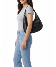 THE BRIDGE MARTINA Schultertasche, Leder Schwarzes Gold - Damentaschen - 2