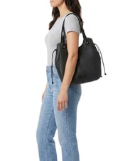 THE BRIDGE MARTINA Schultertasche, Leder Schwarzes Gold - Damentaschen - 2