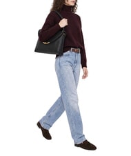 GIANNI CHIARINI BEA Schultertasche, Leder Schwarz - Damentaschen - 2