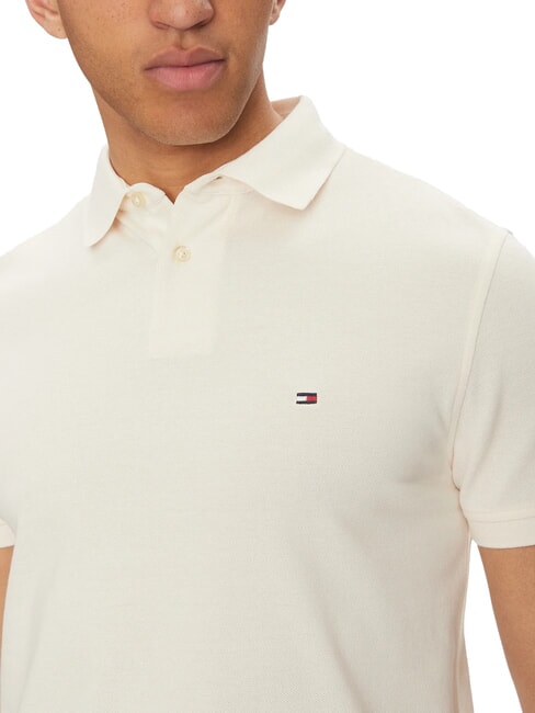 TH Kurzarm-Poloshirt in regul&auml;rer Passform elfenbeinfarbenes Bl&uuml;tenblatt - Herren-Polo-Shirts/Herren-Polo-Shirt/Herrenpoloshirt/Herrenpoloshirts