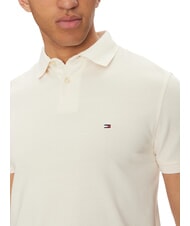 TOMMY HILFIGER TH Kurzarm-Poloshirt in regul&auml;rer Passform elfenbeinfarbenes Bl&uuml;tenblatt - Herren-Polo-Shirts/Herren-Polo-Shirt/Herrenpoloshirt/Herrenpoloshirts - 3