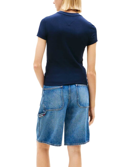 TJ FLAG Baumwoll-T-Shirt Dunkelblau - T-Shirts und Tops f&uuml;r Damen