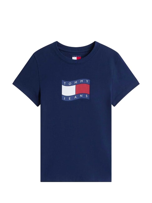 TJ FLAG Baumwoll-T-Shirt Dunkelblau - T-Shirts und Tops f&uuml;r Damen