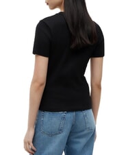 TOMMY HILFIGER TH Baumwoll-T-Shirt Schwarz - T-Shirts und Tops f&uuml;r Damen - 2