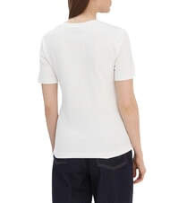 TOMMY HILFIGER TH Baumwoll-T-Shirt Ecru - T-Shirts und Tops f&uuml;r Damen - 2