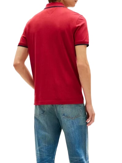 TH Poloshirt aus regenerierter Baumwolle Regattarot - Herren-Polo-Shirts/Herren-Polo-Shirt/Herrenpoloshirt/Herrenpoloshirts