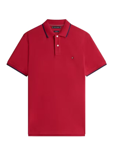TH Poloshirt aus regenerierter Baumwolle Regattarot - Herren-Polo-Shirts/Herren-Polo-Shirt/Herrenpoloshirt/Herrenpoloshirts
