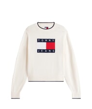 TOMMY HILFIGER TJ Baumwollpullover uraltes Wei&szlig; - Damenpullover - 3